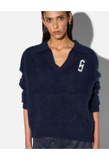 JANICE RESORT BLUE POLO HALS DAMES TRUI MERINO WOL CASHMERE