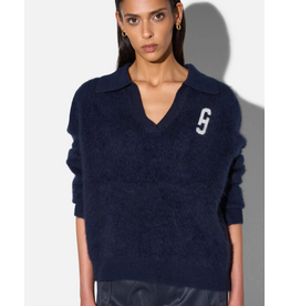 JANICE RESORT BLUE POLO HALS DAMES TRUI MERINO WOL CASHMERE