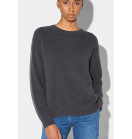 JANICE EON GREY DAMES TRUI RONDE HALS GEBRUSHED MERINO WOL