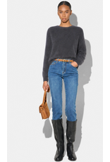 JANICE EON GREY DAMES TRUI RONDE HALS GEBRUSHED MERINO WOL