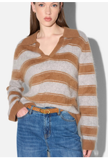 JANICE RESORT CAMEL STRIPES