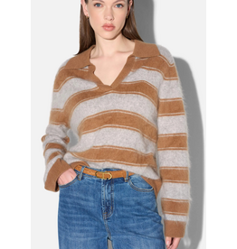JANICE RESORT CAMEL STRIPES
