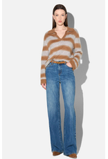 JANICE RESORT CAMEL STRIPES
