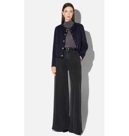 JANICE VINCE DONKERBLAUW CASHMERE JACK KORT