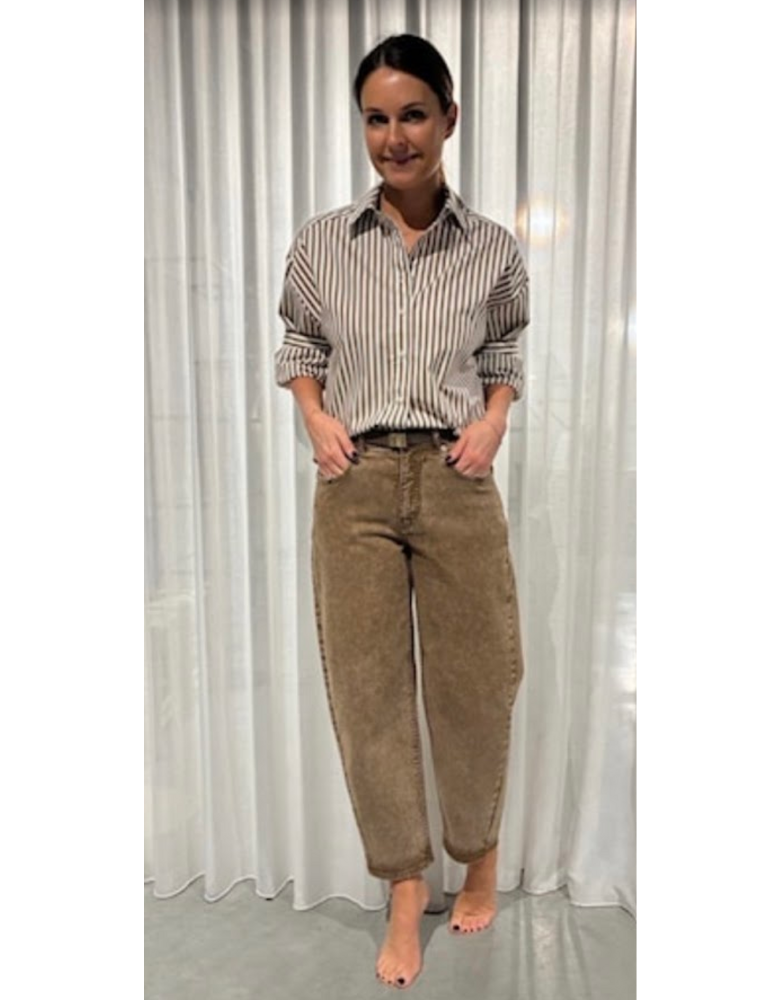 MARCH23 TROUSERS LIMA OLIVE WASHED