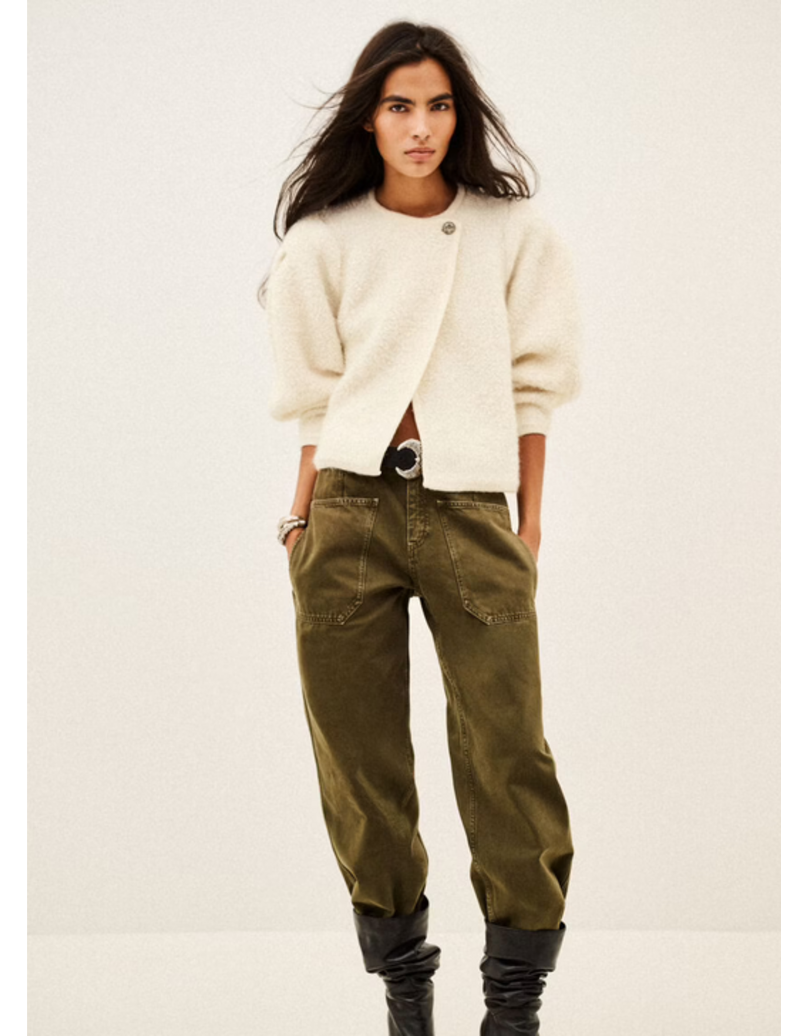 BA&SH CARDIGAN FIDA ECRU