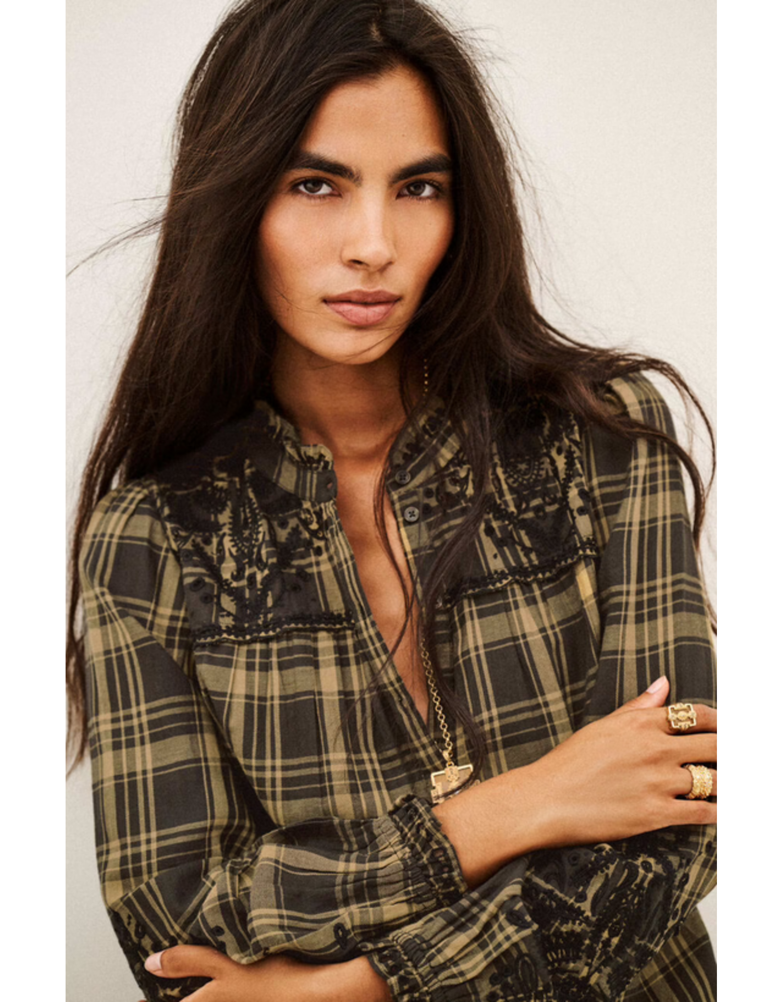 BA&SH CHEMISE KAELA KAKI