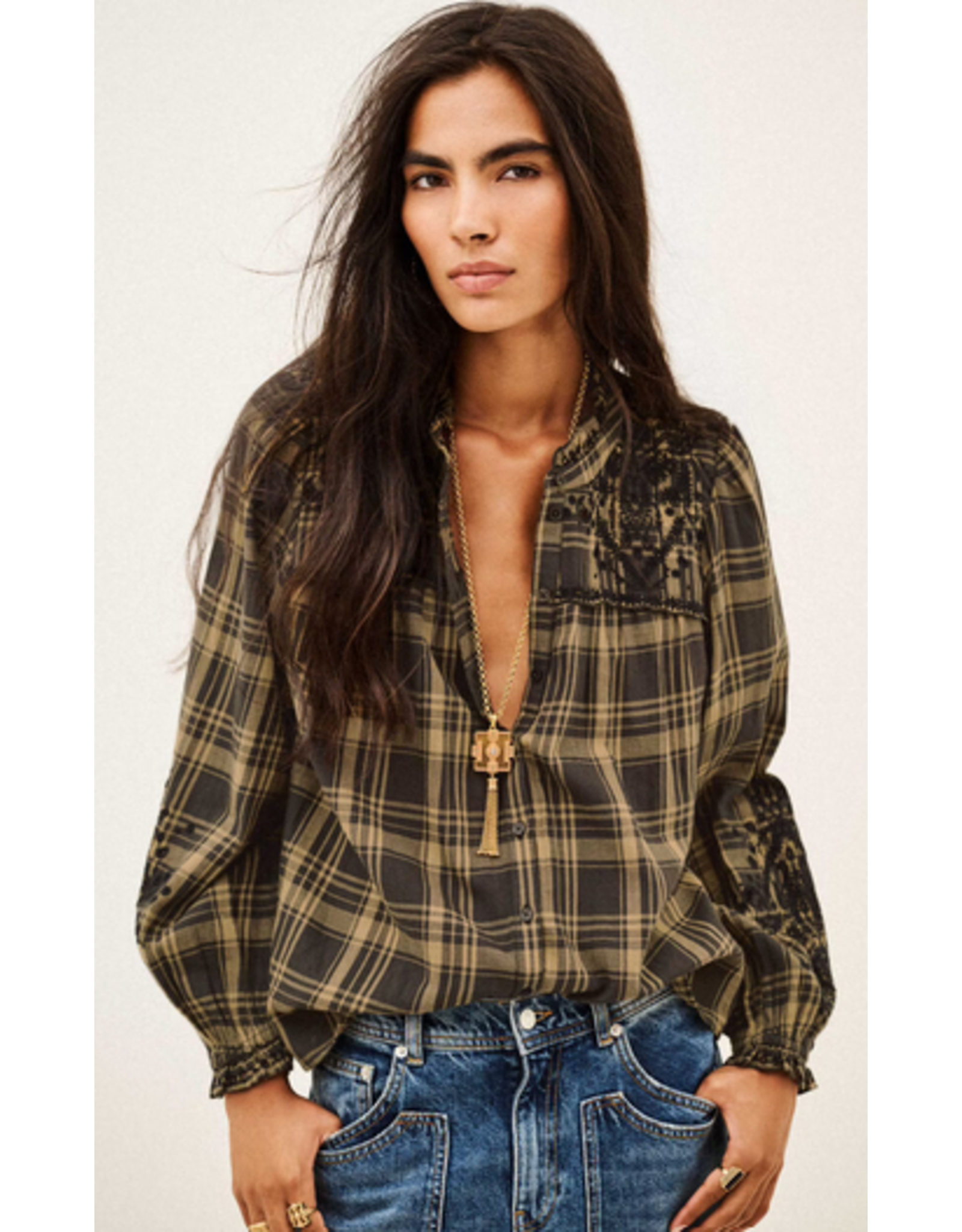 BA&SH CHEMISE KAELA KAKI