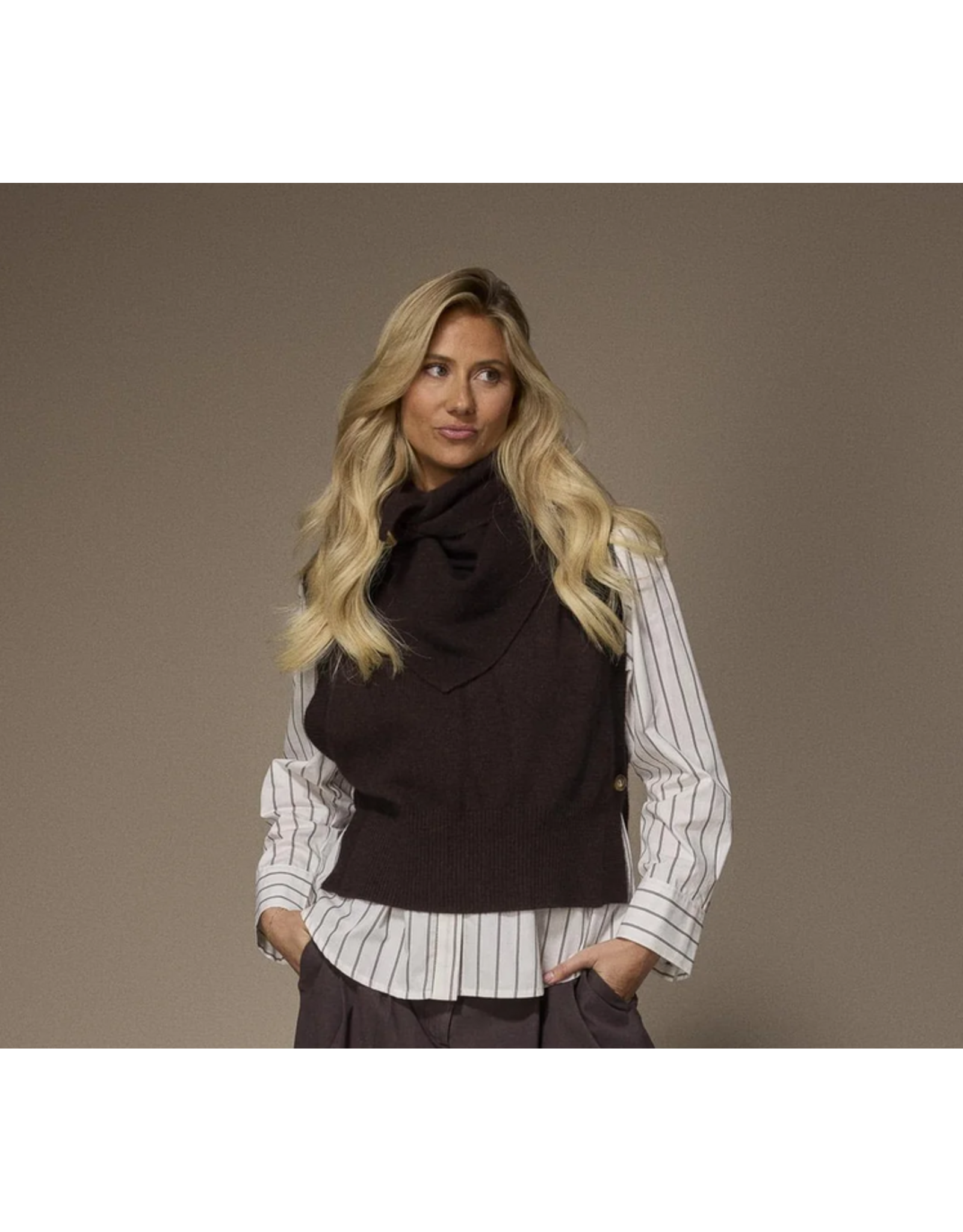 LALOTTI FEM DEBARDEUR DARK BROWN