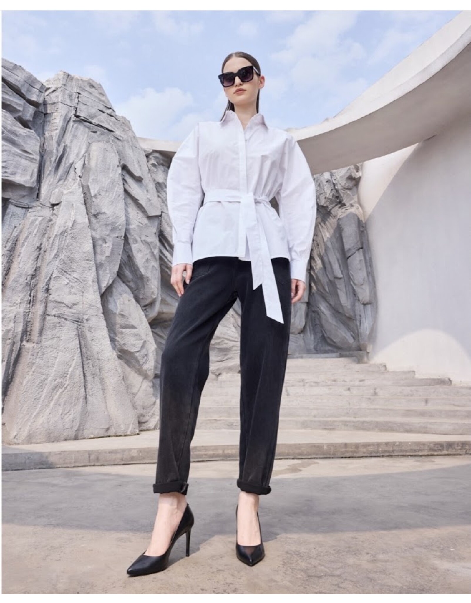 JANICE GLYN OFF WHITE HEMD +DAS