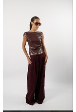 AMANDINE OFFICIAL TW26CHLOE01 TOP BORDEAUX