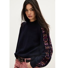 BA&SH PULL ELDA ENCRE LONG SLEEVES KNIT