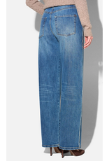 JANICE BARREL JEANS DAMES STRETCH MID RISE BAXTER BLAUW
