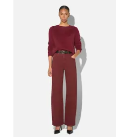 JANICE BARREL JEANS DAMES STRETCH MID RISE BAXTER BURGUNDY