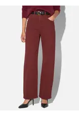 JANICE BARREL JEANS DAMES STRETCH MID RISE BAXTER BURGUNDY