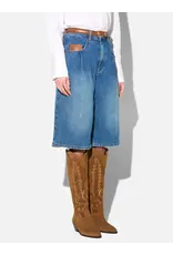 JANICE JEANS SHORT DAMES STRETCH DENIM BRYCE BLAUW