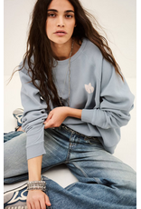 BA&SH SWEATSHIRT SWING BLEUGLACIER