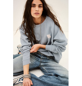 BA&SH SWEATSHIRT SWING BLEUGLACIER