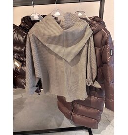 DOUDOUN BERLIN BLOUSE BROWN/NAVY CHECKS