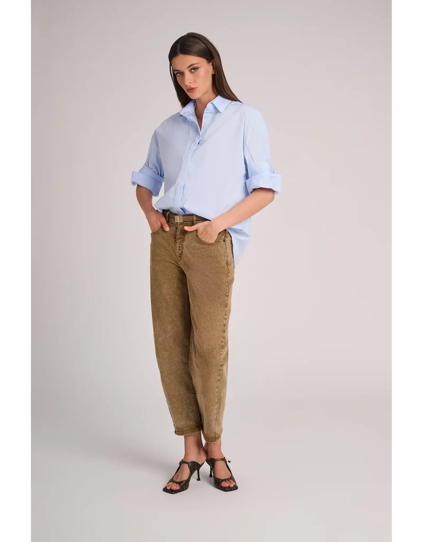 MARCH23 TROUSERS LIMA OLIVE WASHED