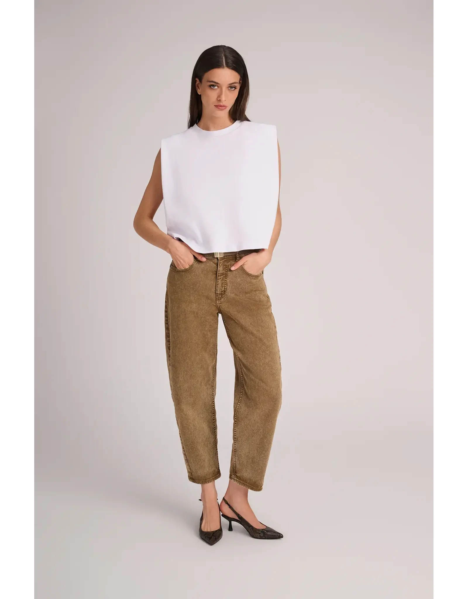 MARCH23 TROUSERS LIMA OLIVE WASHED