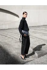 MARCH23 TROUSERS BRUSSELS LEATHER BLACK