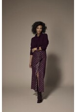 LALOTTI AMIRA SKIRT PLUME CHECKS
