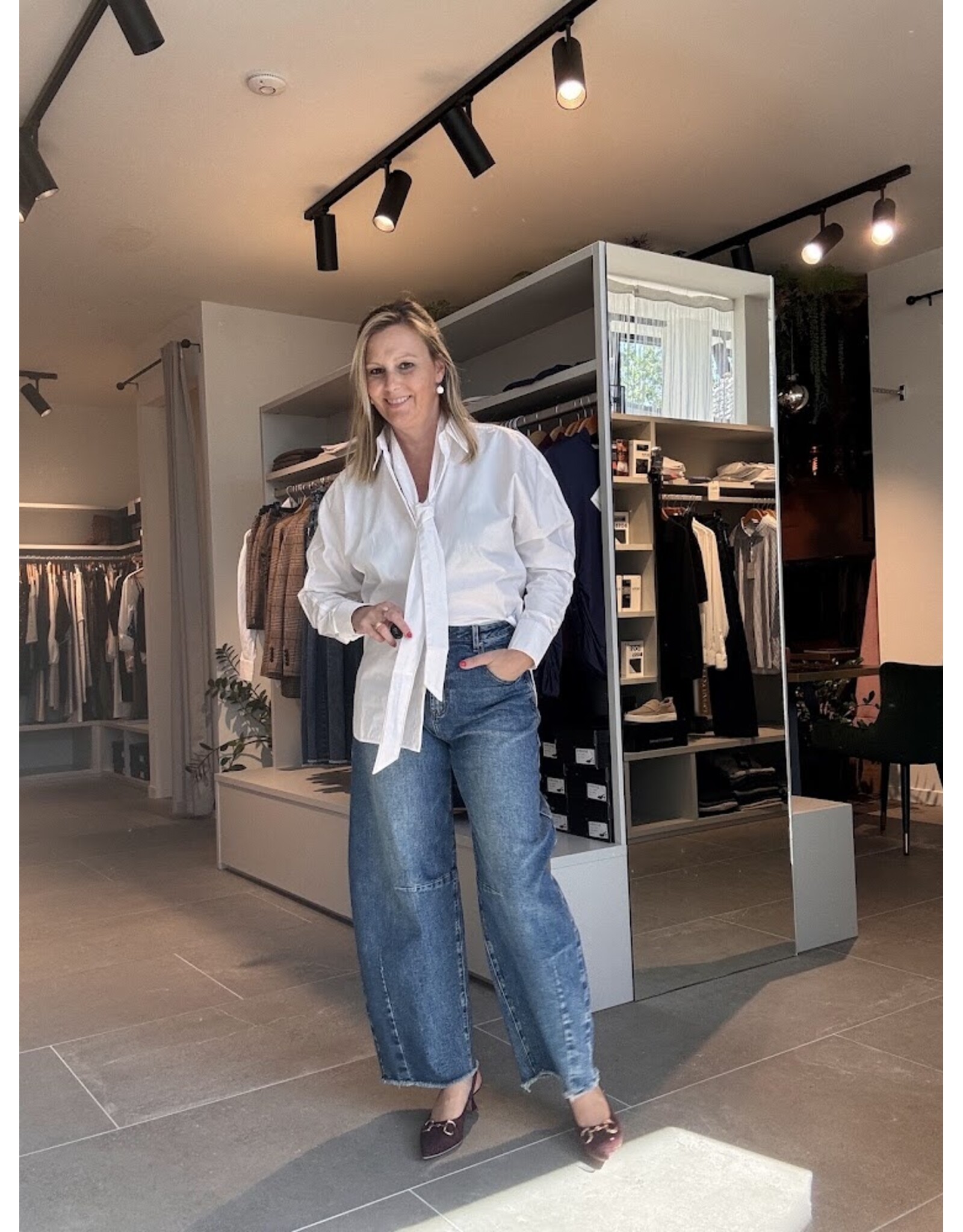 JANICE GLYN OFF WHITE HEMD +DAS
