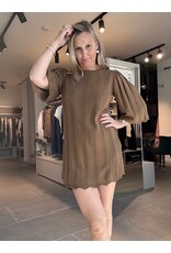BA&SH ROBE SELINE CHAMOIS