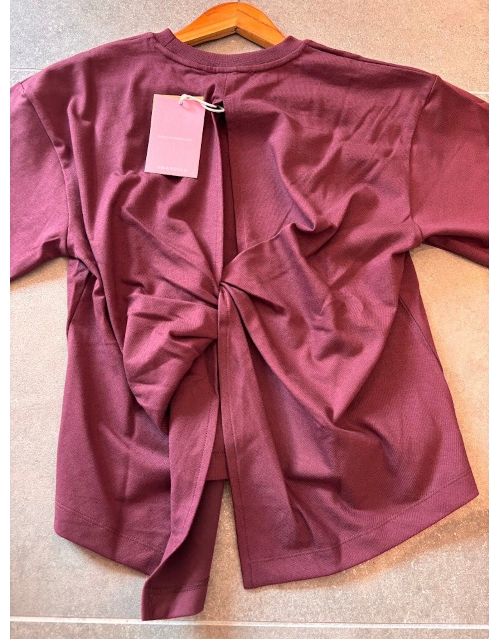 AMANDINE OFFICIAL TW26ULLA01 T-SHIRT BORDEAUX