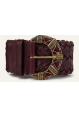 BA&SH CEINTURE BYRON BORDEAUX
