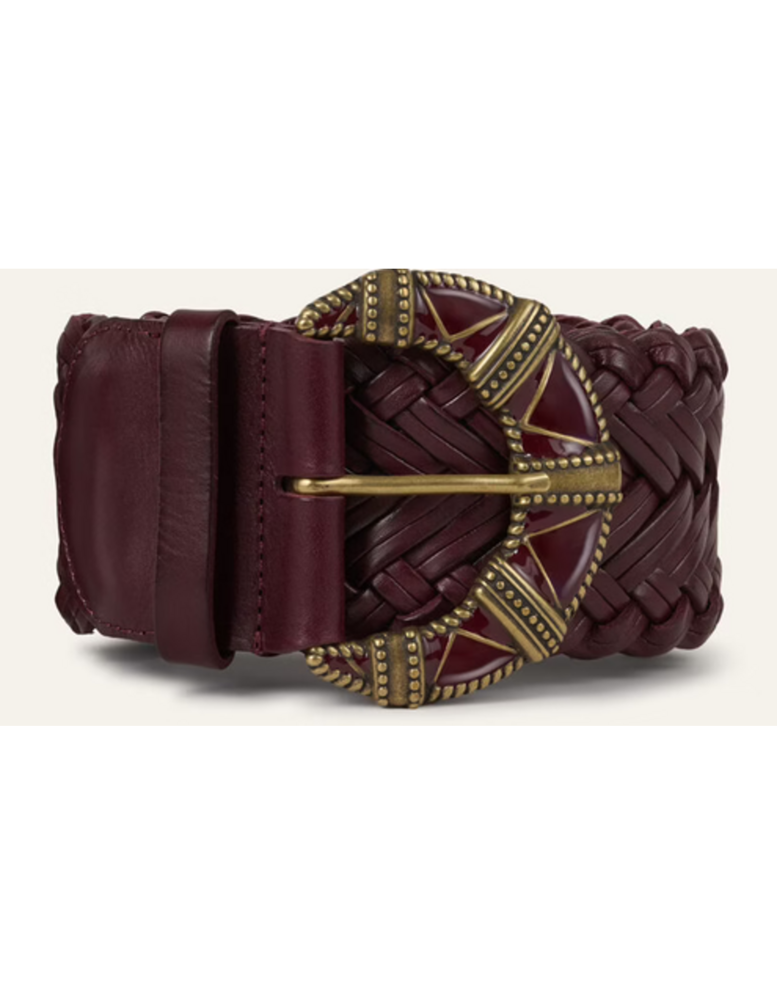 BA&SH CEINTURE BYRON BORDEAUX