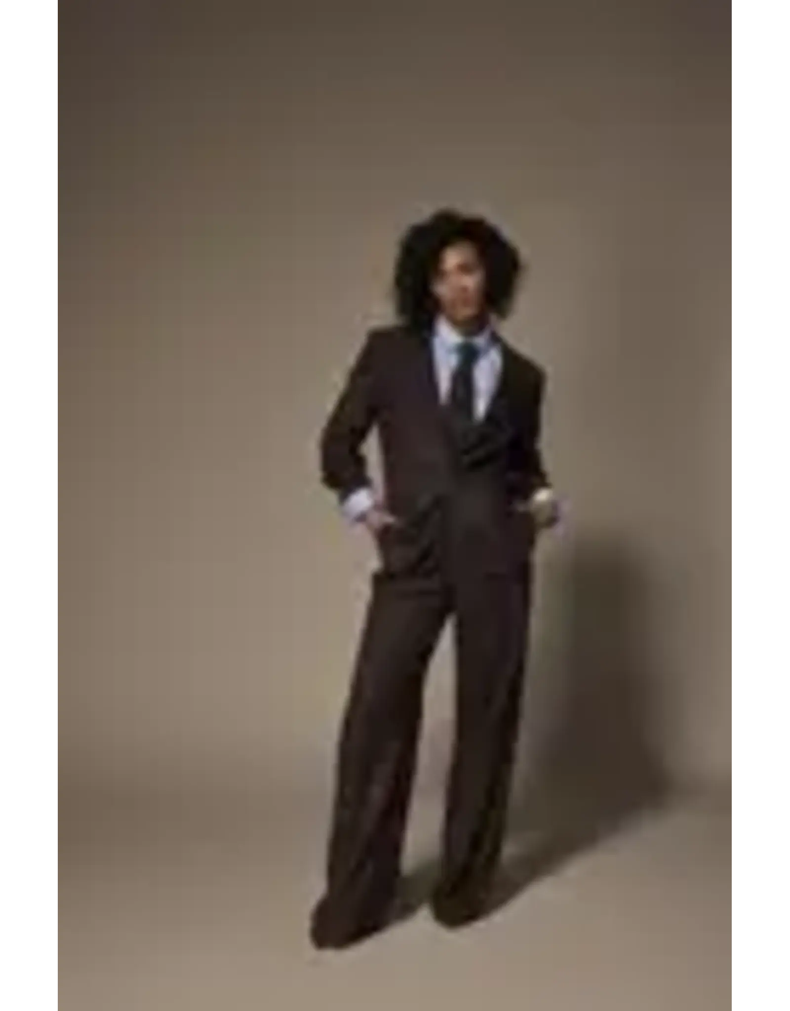 LALOTTI CILIA BLAZER BROWN/LIGHT BLUE CHECKERED