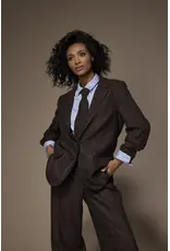 LALOTTI CILIA BLAZER BROWN/LIGHT BLUE CHECKERED
