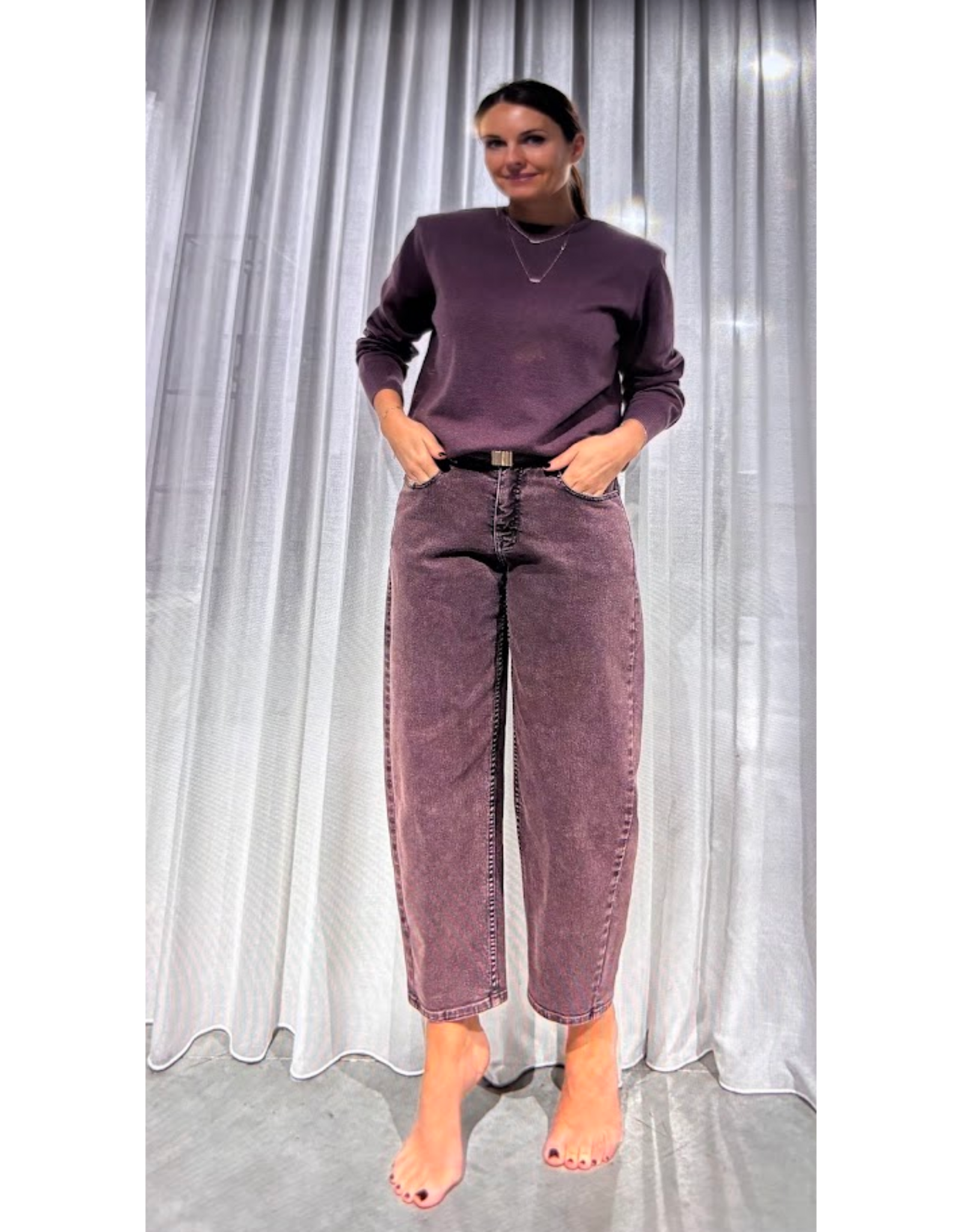 MARCH23 TROUSERS LIMA GRAPE WASHED