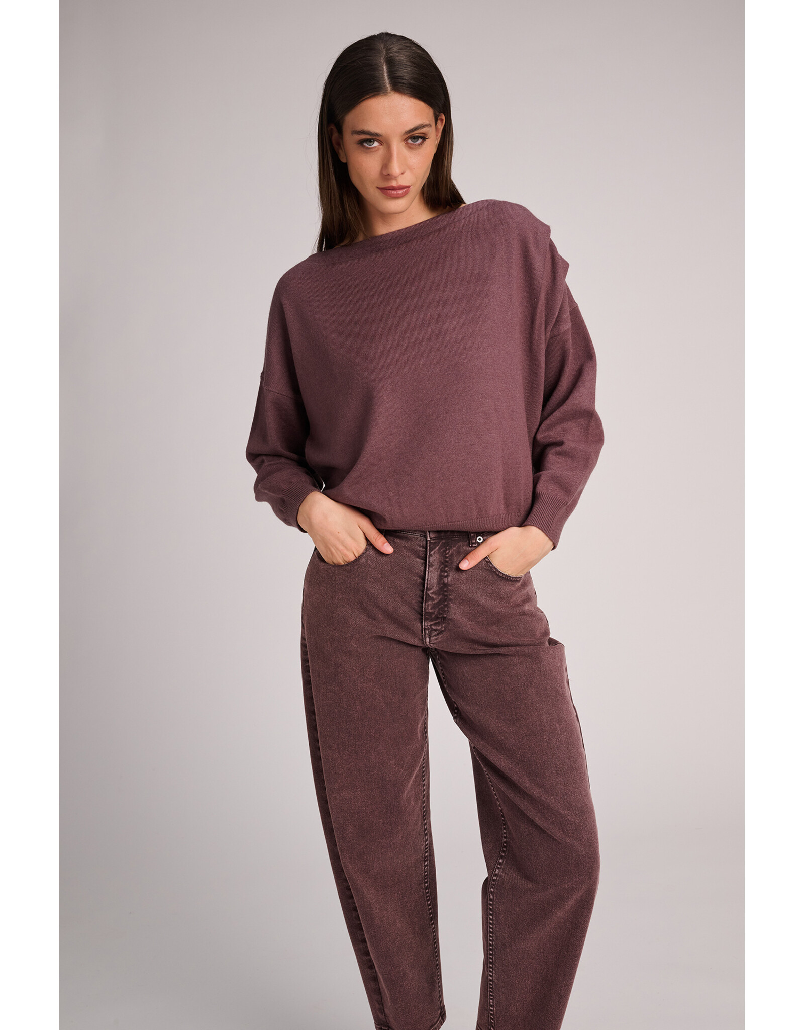 MARCH23 TROUSERS LIMA GRAPE WASHED