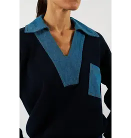 AMANDINE OFFICIAL KW26GIGI02 PULL NAVY