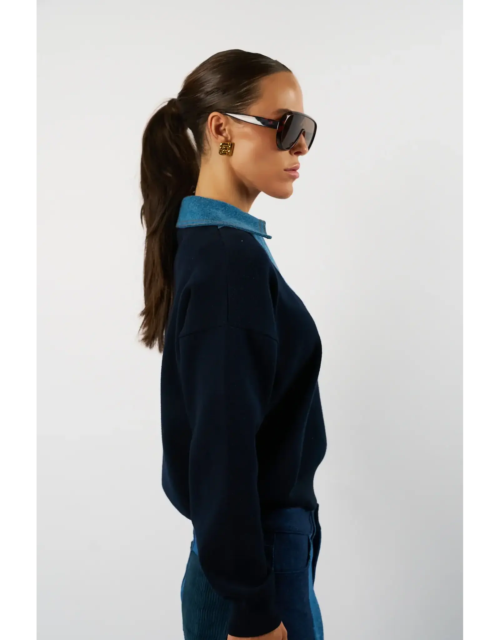 AMANDINE OFFICIAL KW26GIGI02 PULL NAVY