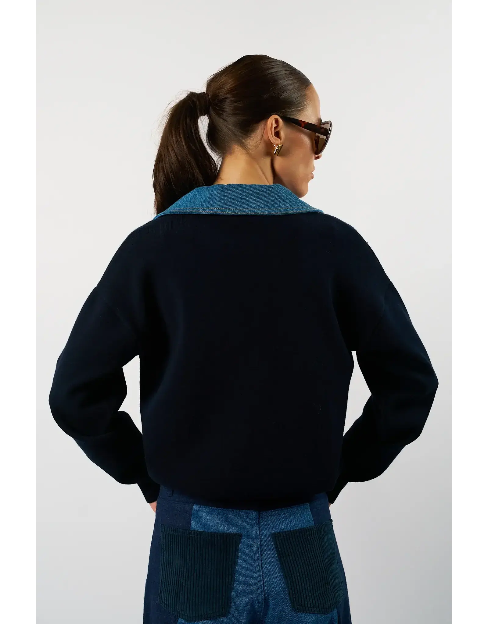 AMANDINE OFFICIAL KW26GIGI02 PULL NAVY