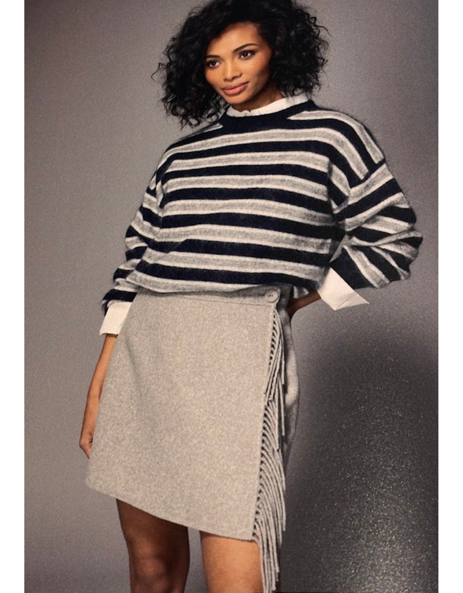 LALOTTI FRAN SHORT SKIRT GREY