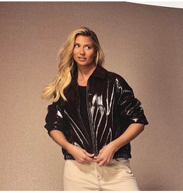 LALOTTI JANIQUE LACQUER JACKET BROWN