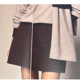 LALOTTI LINO SKIRT BROWN