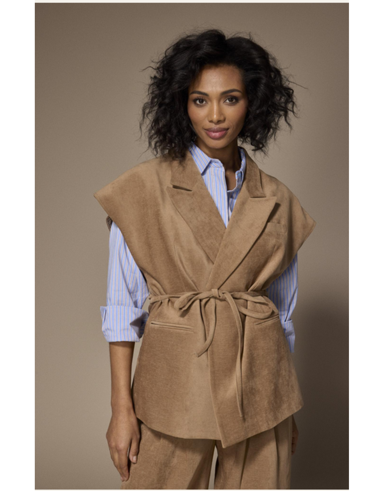 LALOTTI NAOMI GILET CAMEL