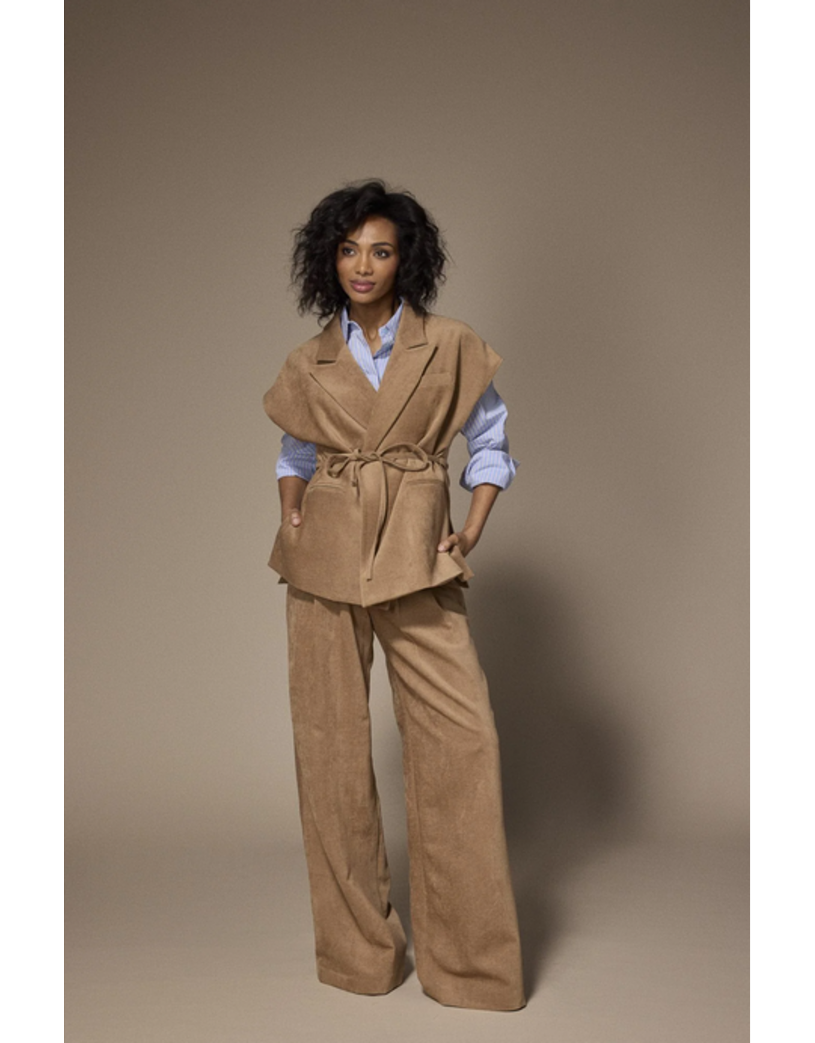 LALOTTI NAOMI GILET CAMEL
