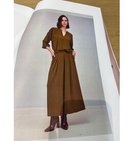 NENETTE 42BB-ESTER PANTALONI CONFEZIONE GAMBA LARGA OLIO