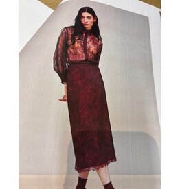 NENETTE 42BB-GEMMAS GONNA CONFEZIONE TUBINO BORGOGNA