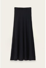 BA&SH JUPE DOHA ENCRE MID LENGTH SKIRT