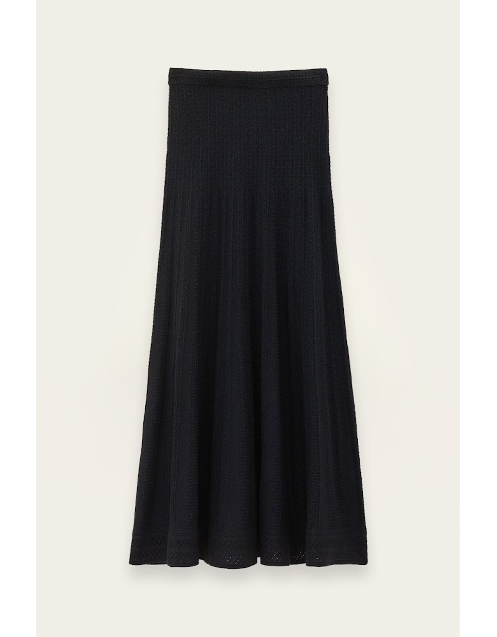 BA&SH JUPE DOHA ENCRE MID LENGTH SKIRT