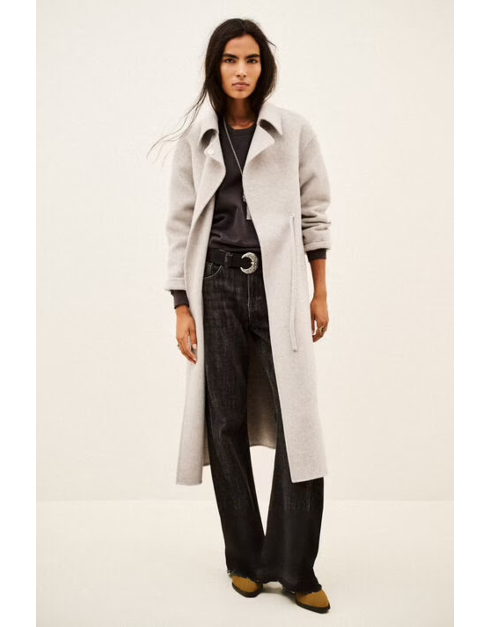 BA&SH MANTEAU KATE GREIGE