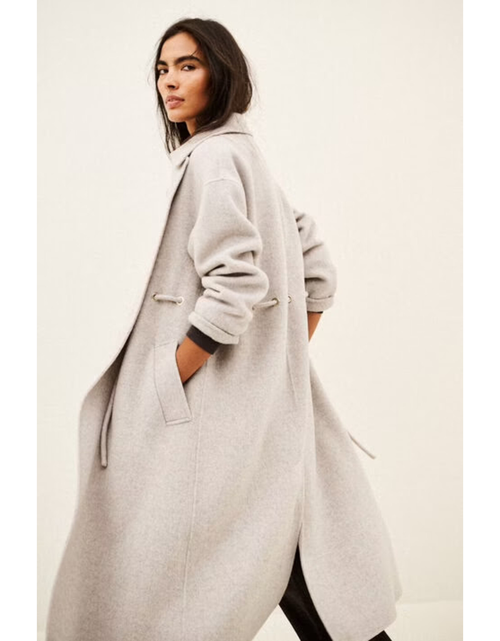 BA&SH MANTEAU KATE GREIGE